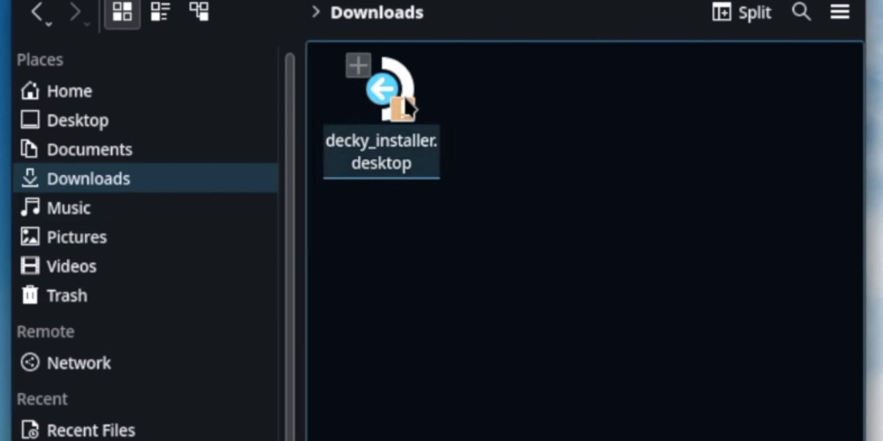 Steam Deck save Decky loader file