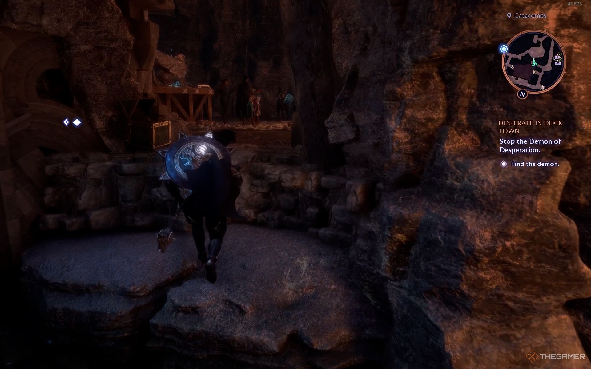 climbing the platform to reach Desparation Demon Dragon Age The Veilguard