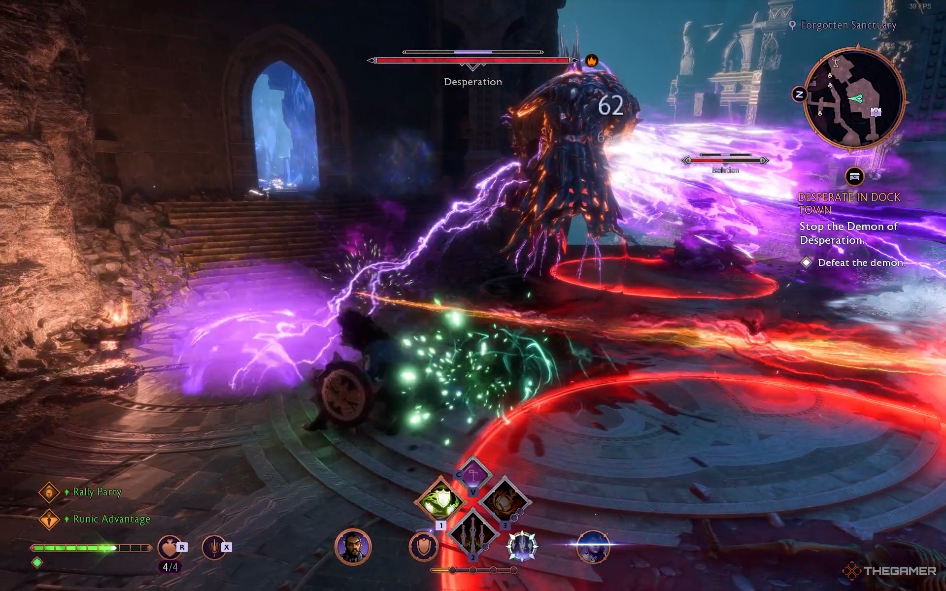 dodging AoE attacks of Desparation Demon Dragon Age The Veilguard