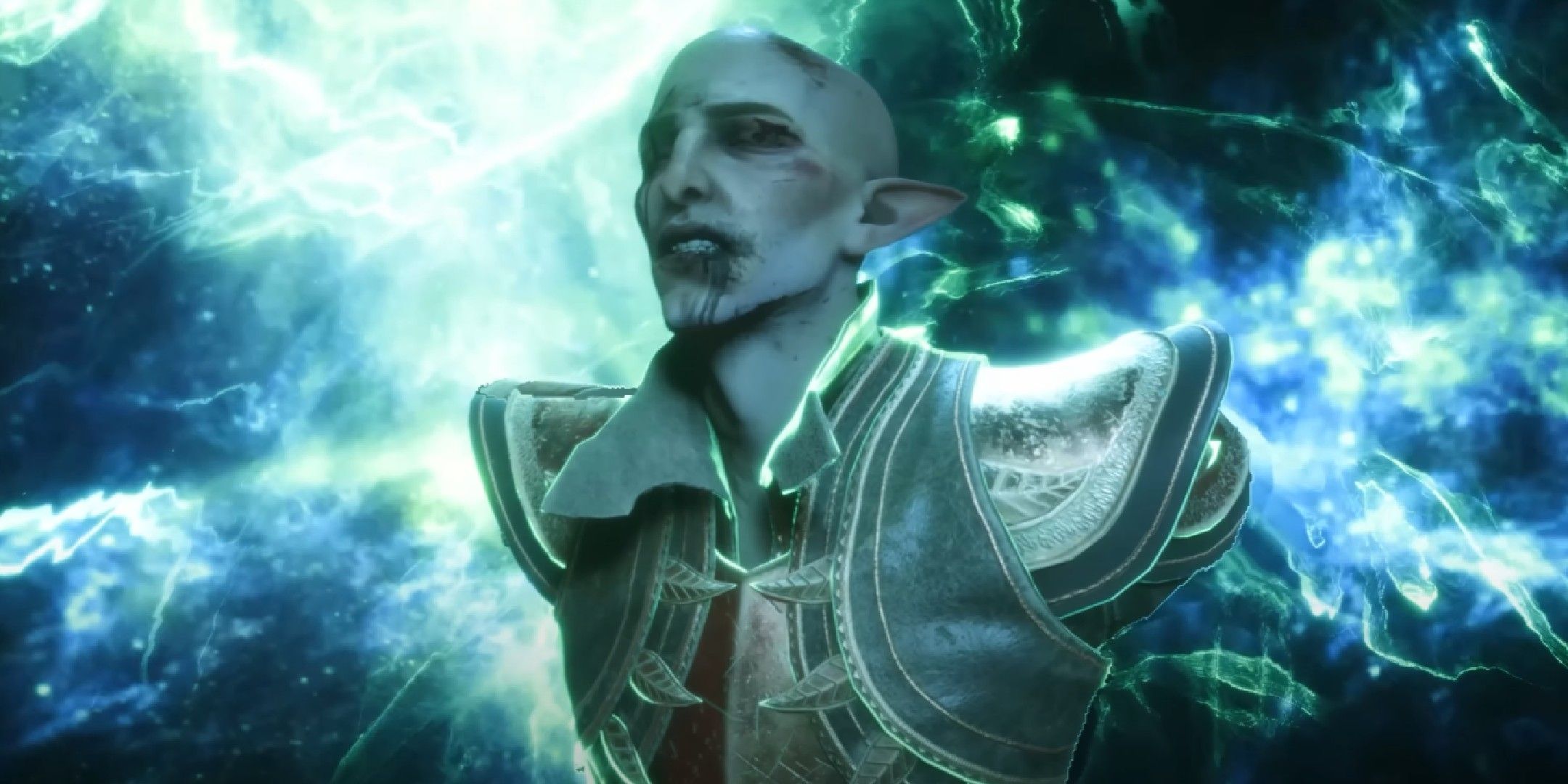 Dragon Age Veilguard image showing Solas being absorbed by the Veil.