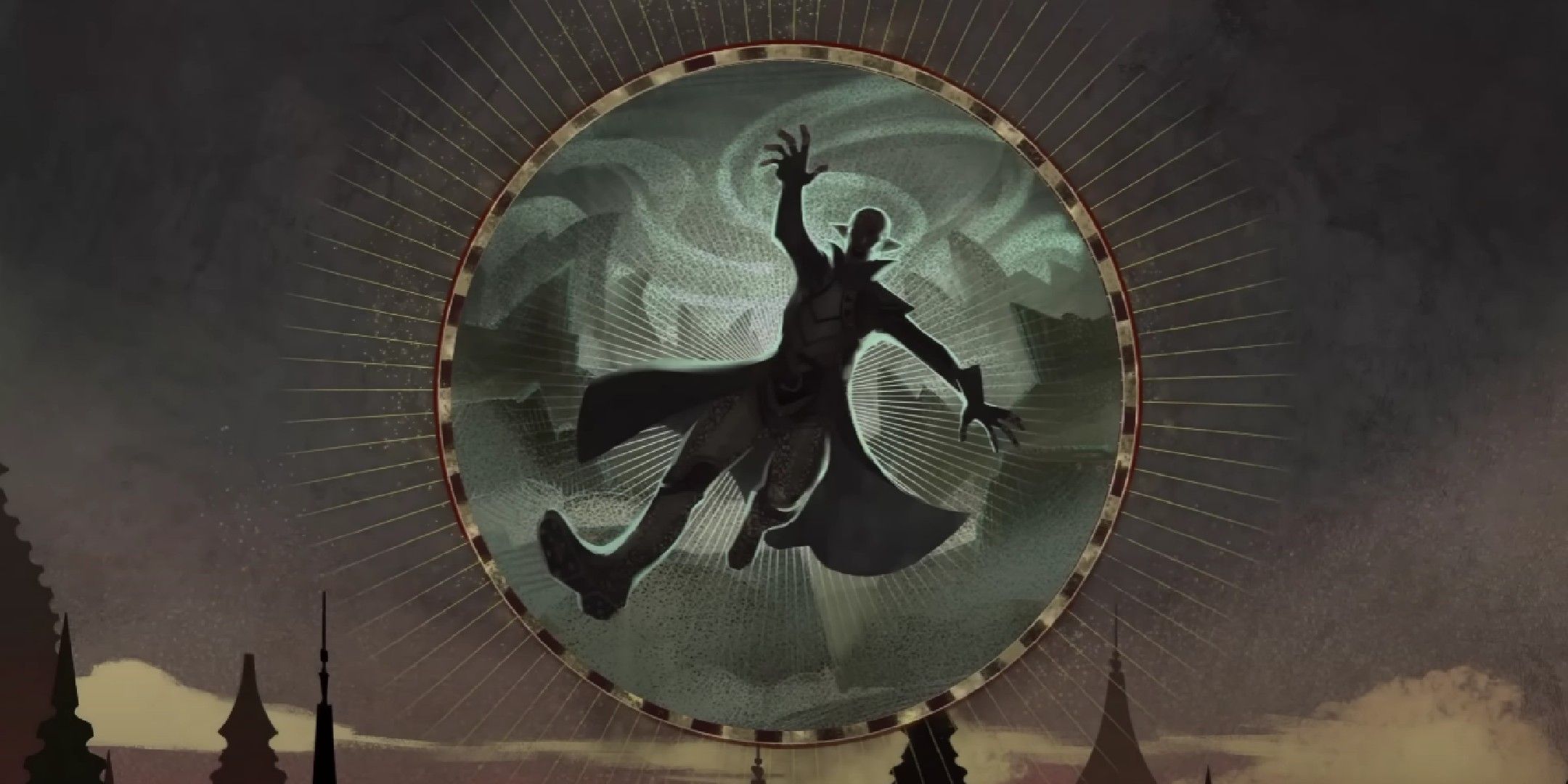 Dragon Age Veilguard image showing Solas trapped in the Veil.