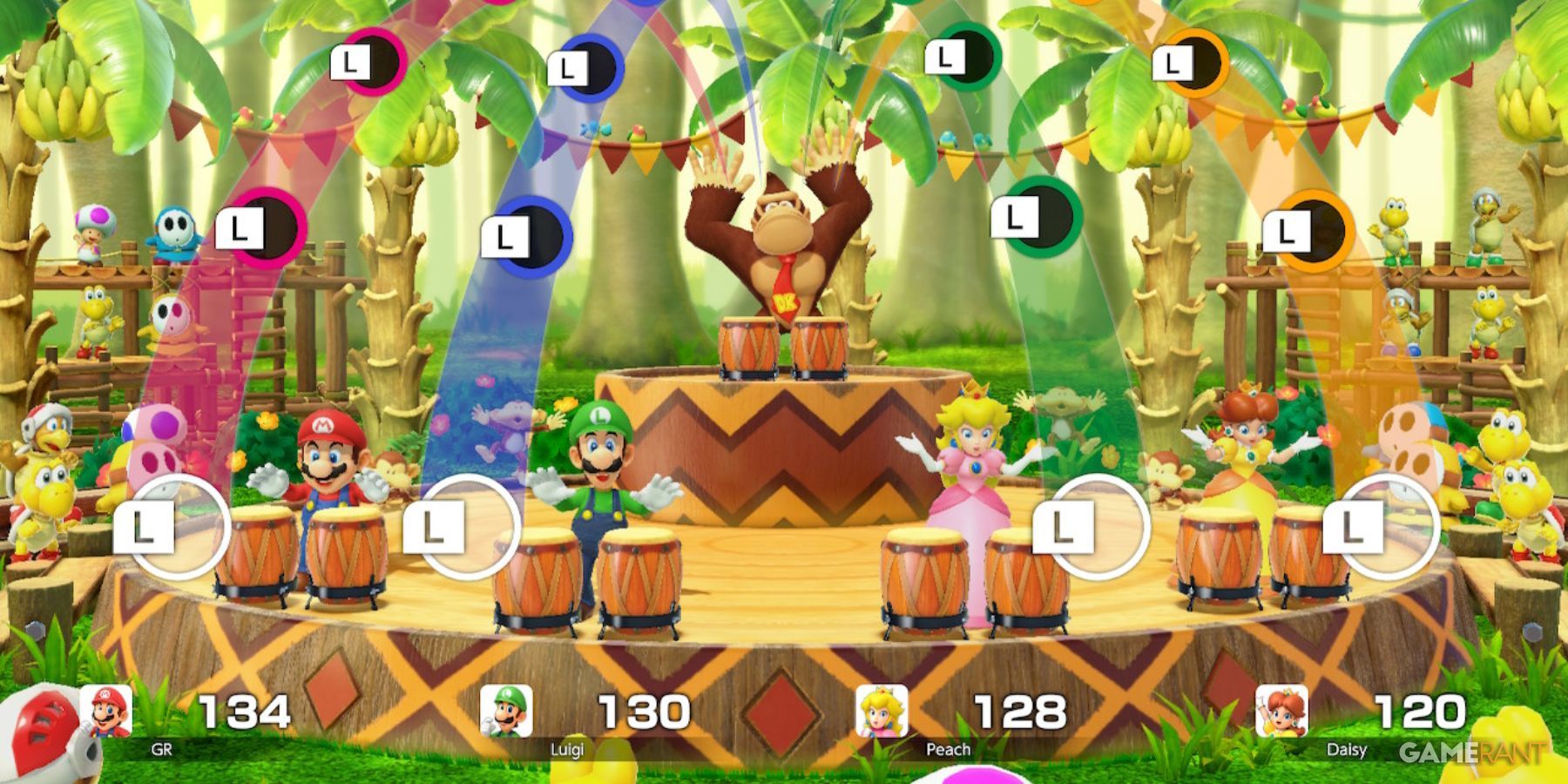 DK's Konga Line in Super Mario Party Jamboree