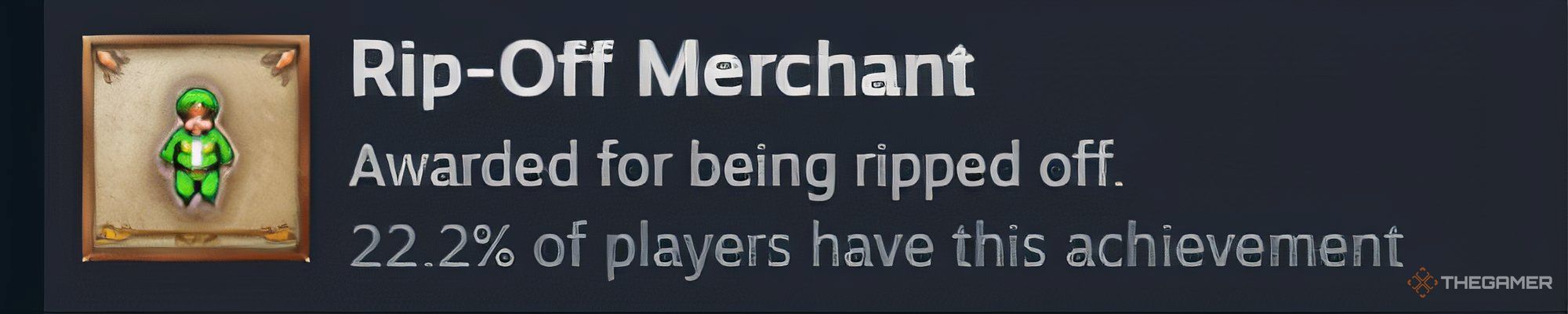 Rip-Off Merchant Steam Achievement pop-up.