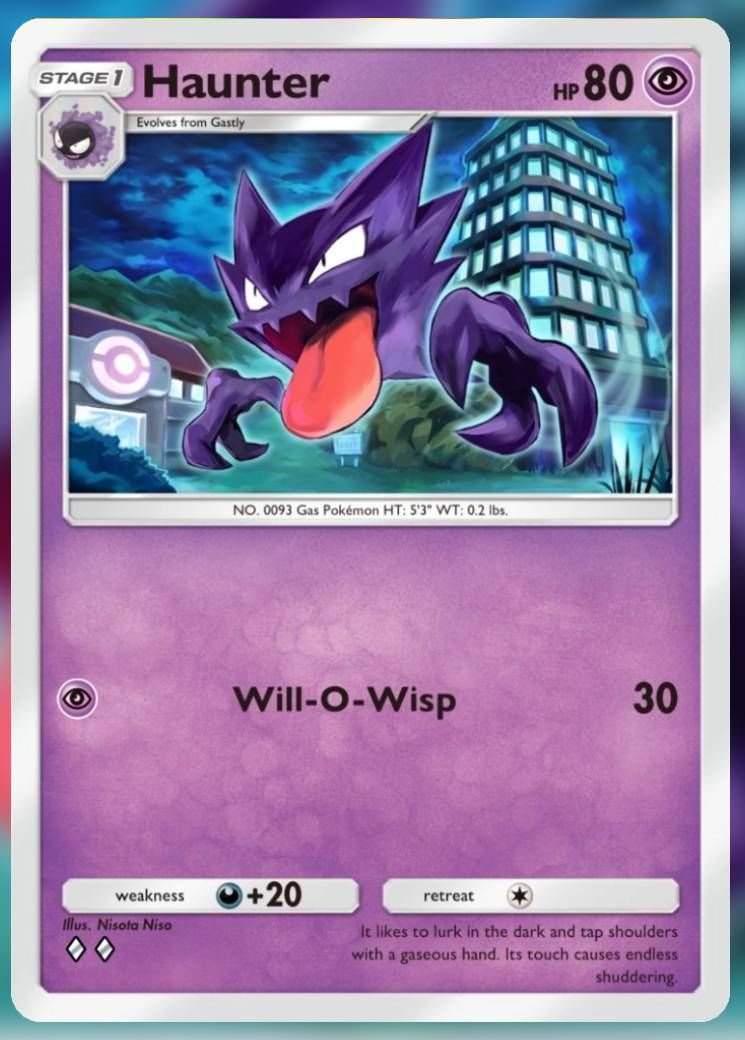 Pokemon Trading Card Game Pocket Haunter two diamond card.