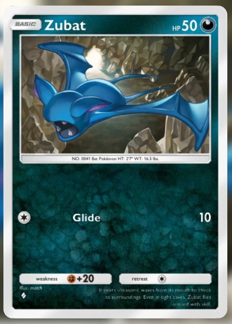 Pokemon Trading Card Game Pocket Zubat one diamond card.