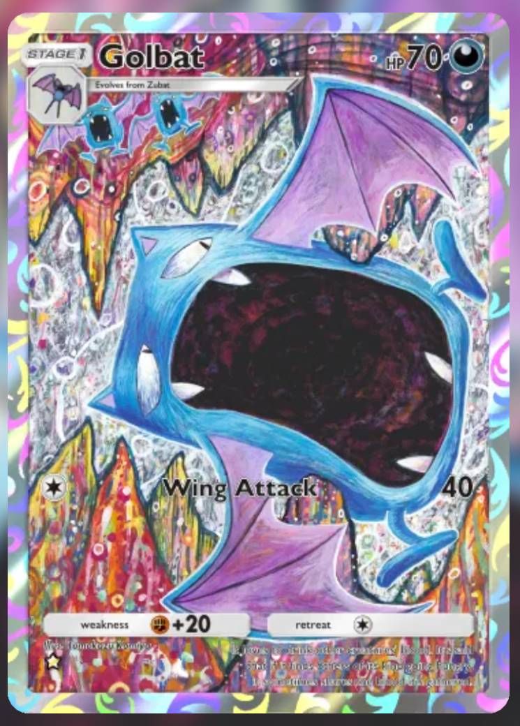 Pokemon Trading Card Game Pocket Golbat one star card.