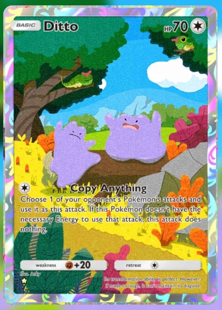 Pokemon Trading Card Game Pocket Ditto one star card.