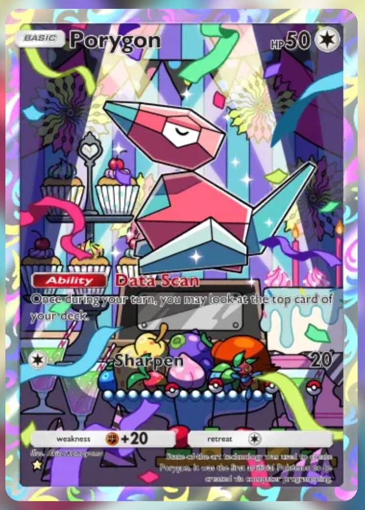 Pokemon Trading Card Game Pocket Porygon one star card.