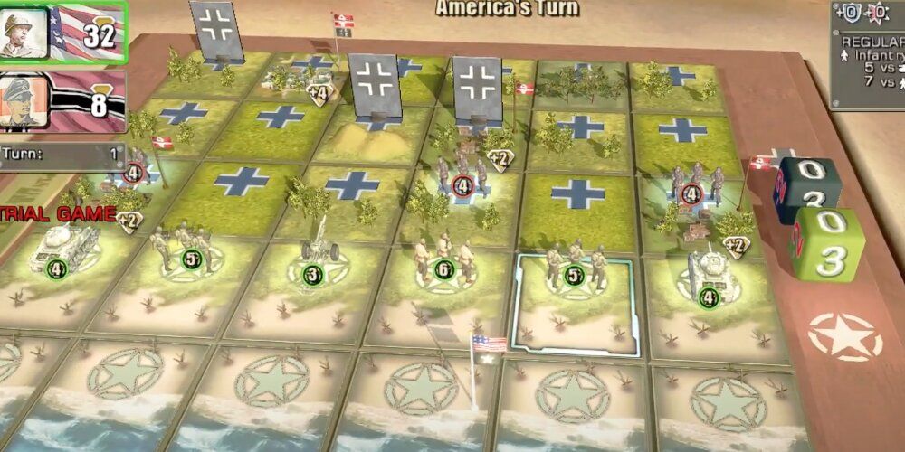 Board Game With Multiple Soldiers 