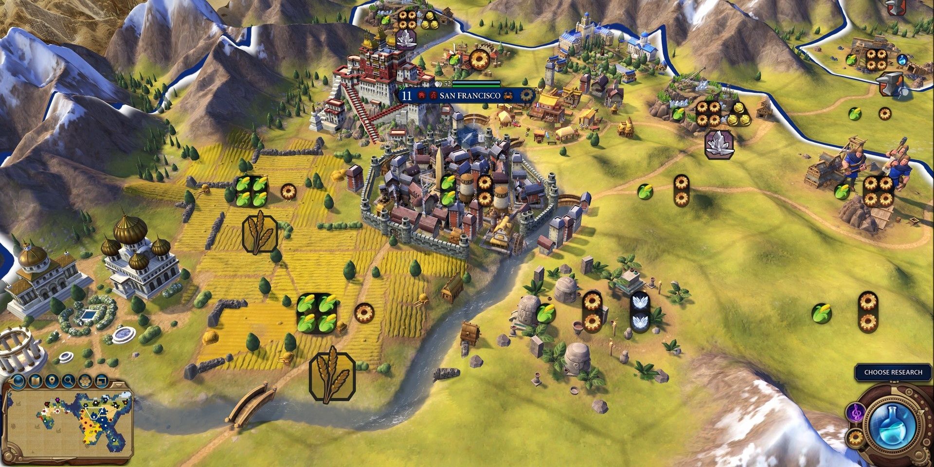 Battle spots in Civilization Vi