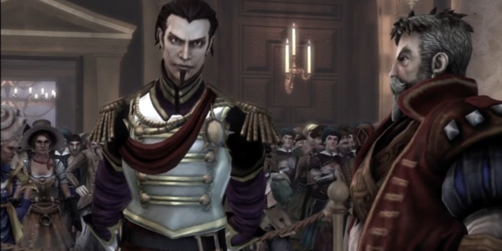 Screenshot of King Logan in Fable 3.