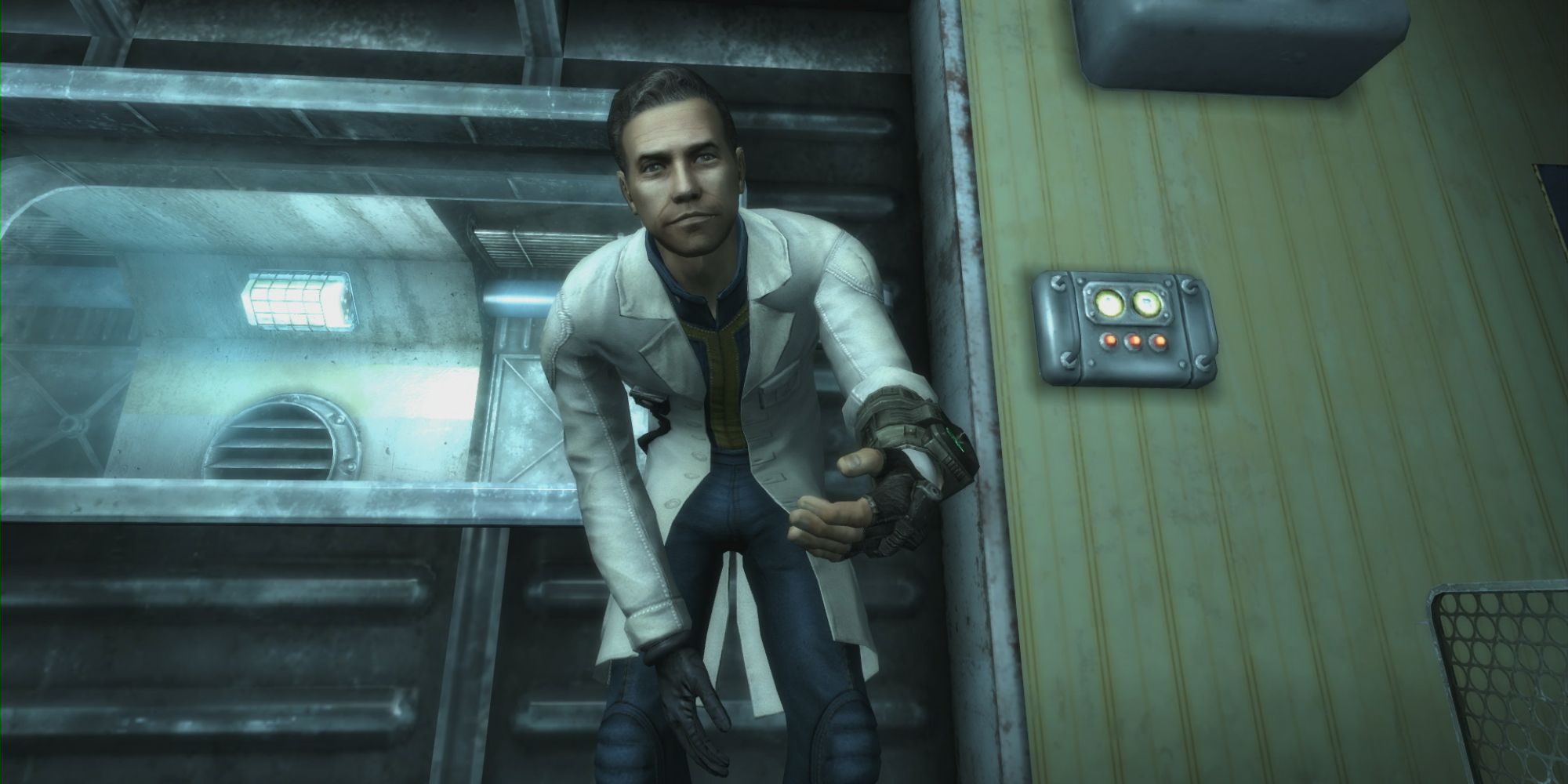 Your Dad James in Fallout 3, reaching his hand out.