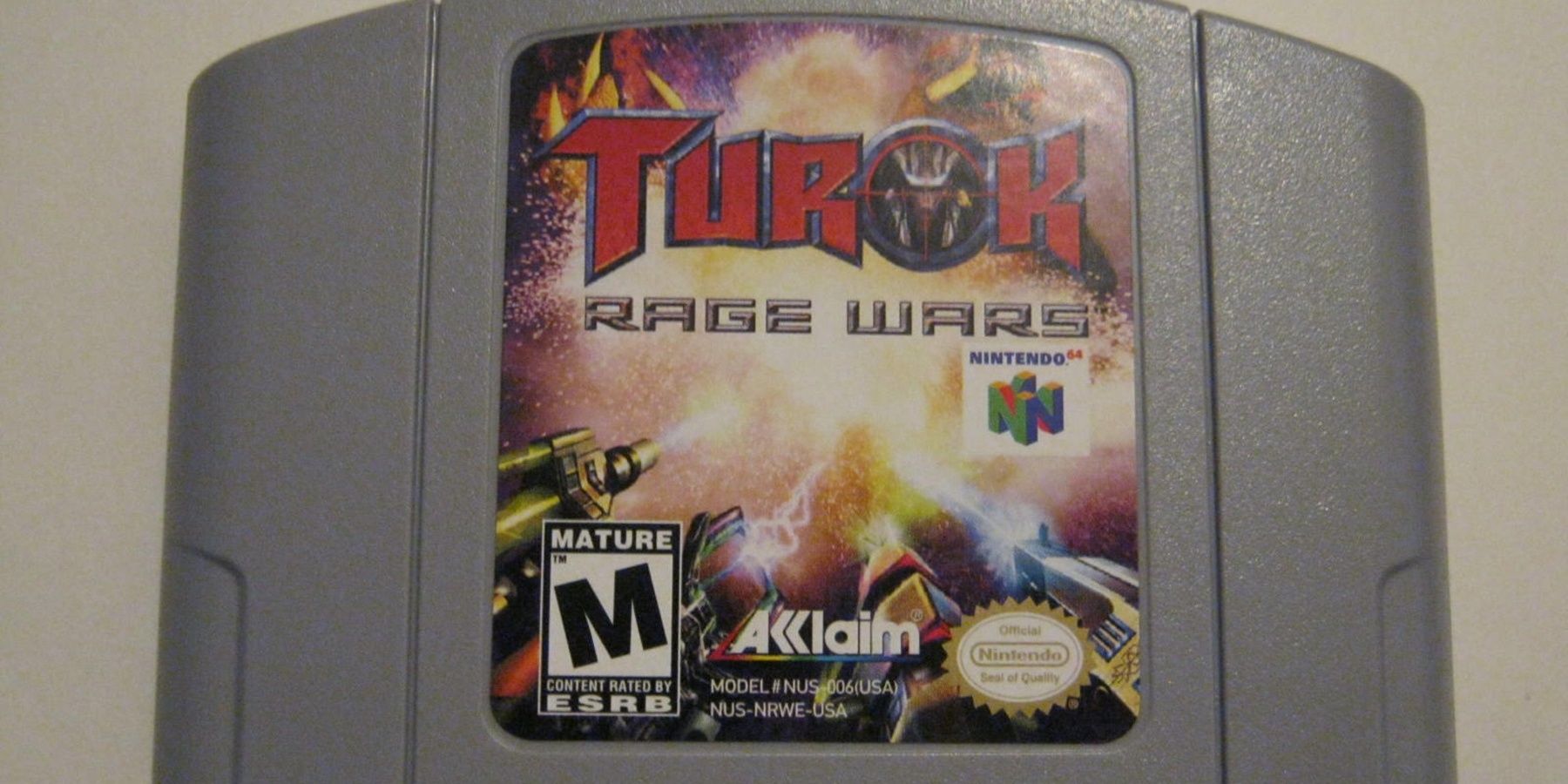 Rarest N64 Games- Turok Rage Wars Gray Cart