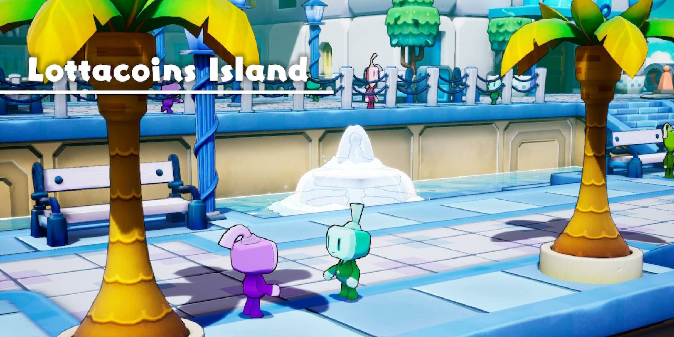 Mario & Luigi Brothership intro screen for Lottacoins Island.