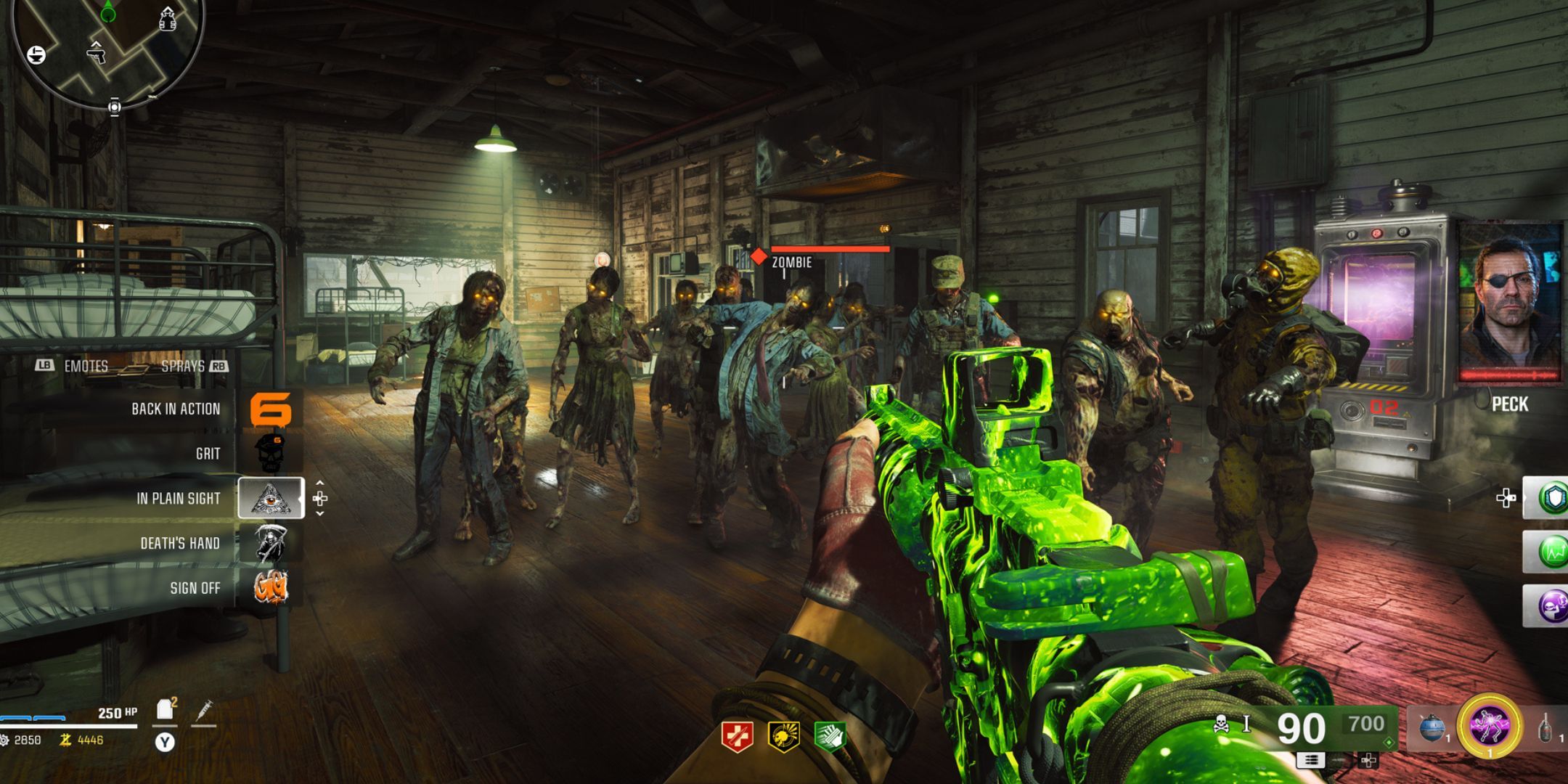 The HUD for Black Ops 6's Zombies Mode in action