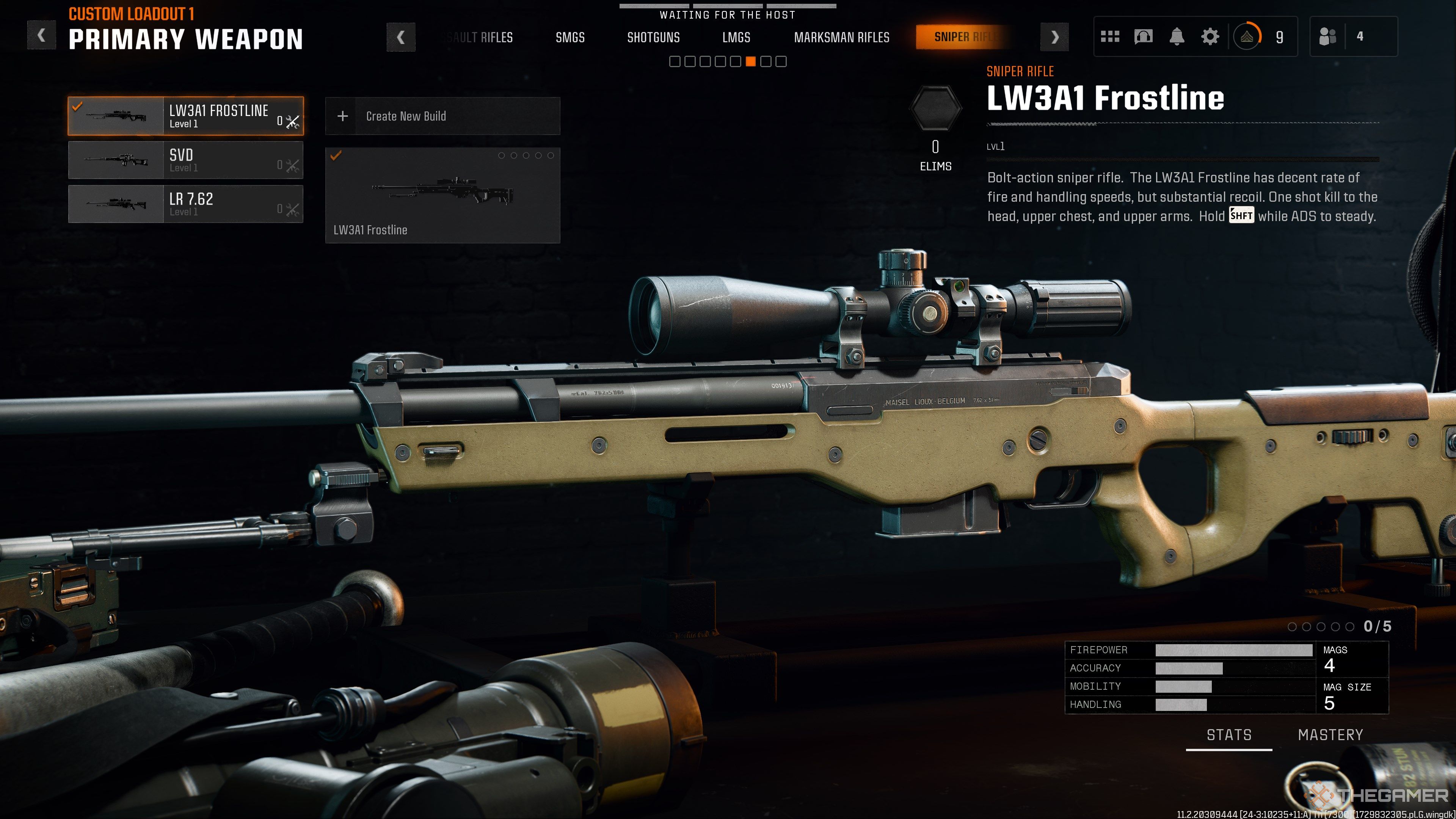 Black Ops 6 Create A Class Menu Preview Of Sniper Rifle