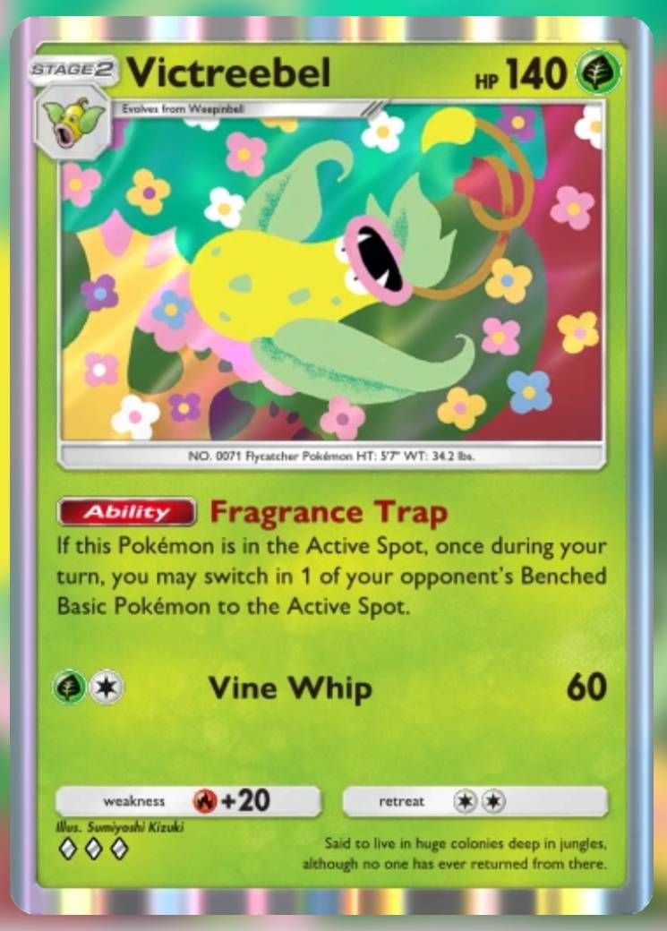 Pokemon Trading Card Game Pocket Victreebel three diamond card.