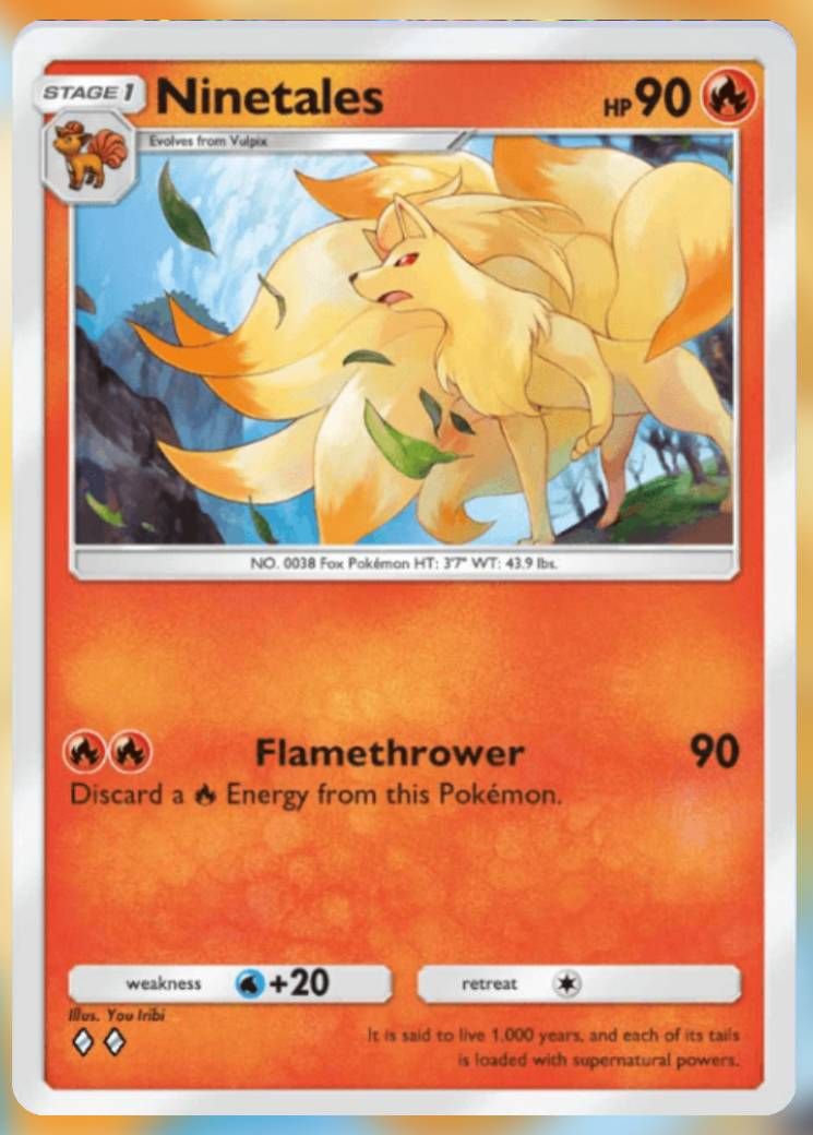 Pokemon Trading Card Game Pocket Ninetails two diamond card.