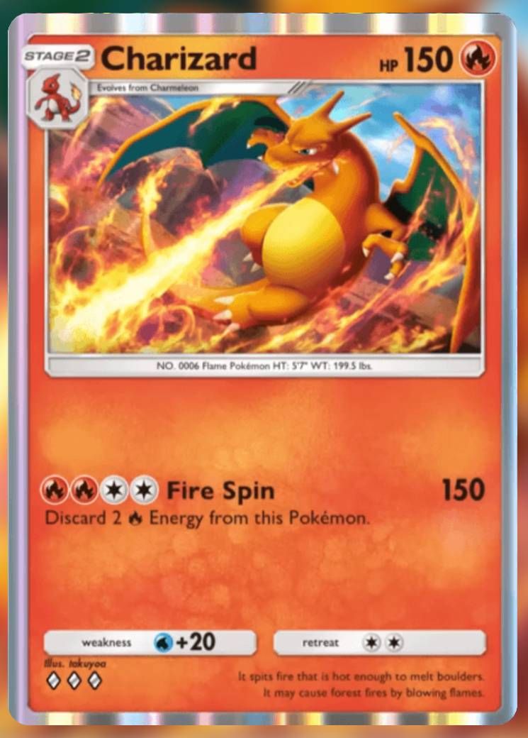 Pokemon Trading Card Game Pocket Charizard three diamond card.