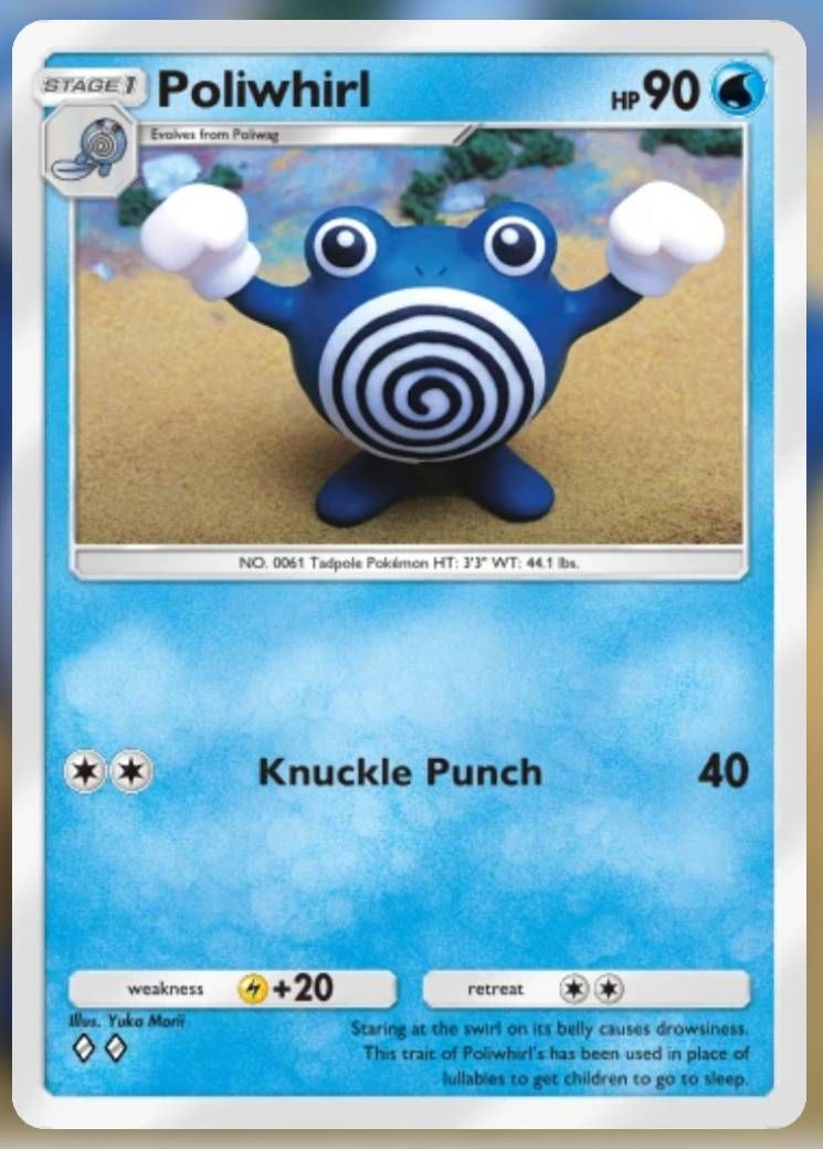 Pokemon Trading Card Game Pocket Poliwhirl two diamond card.