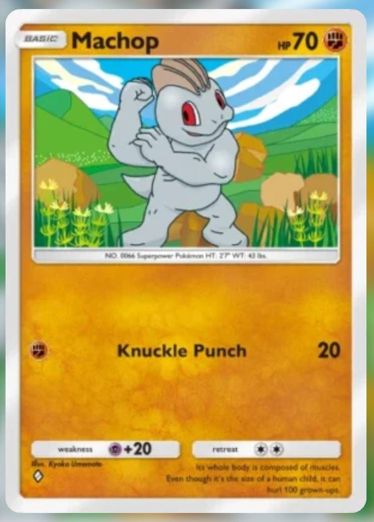 Pokemon Trading Card Game Pocket Machomp one diamond card.