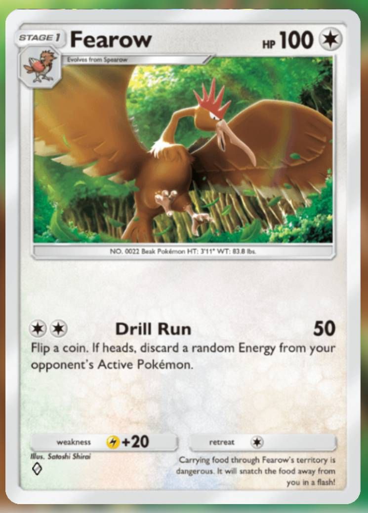 Pokemon Trading Card Game Pocket Fearow one diamond card.