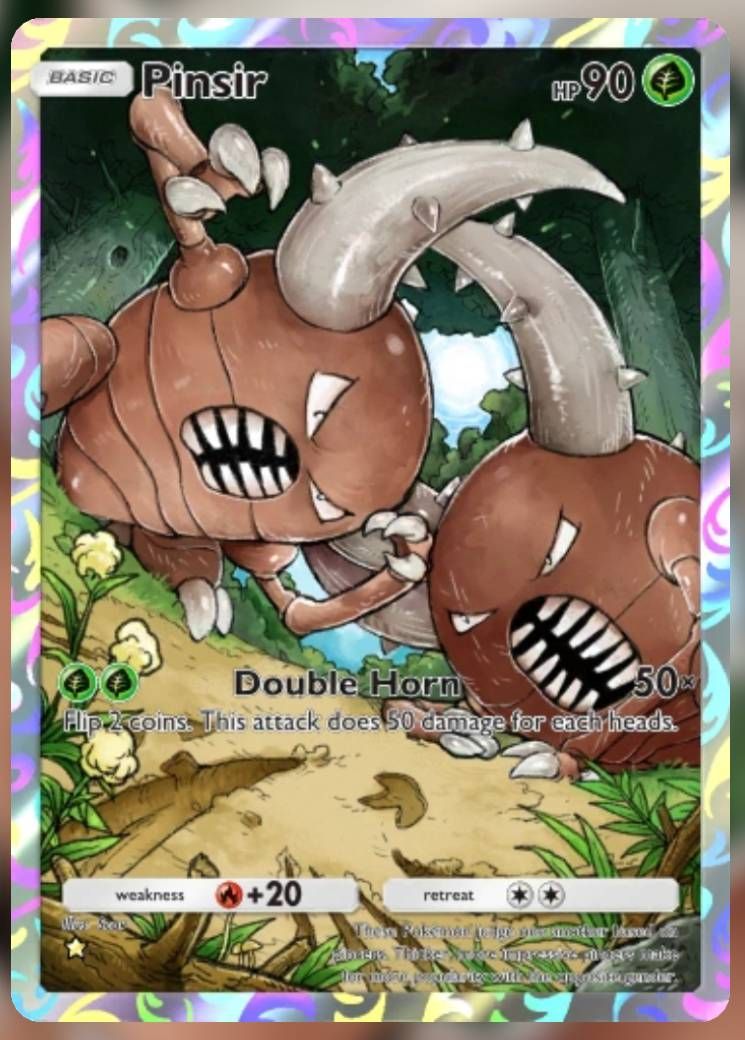 Pokemon Trading Card Game Pocket Pinsir one star card.