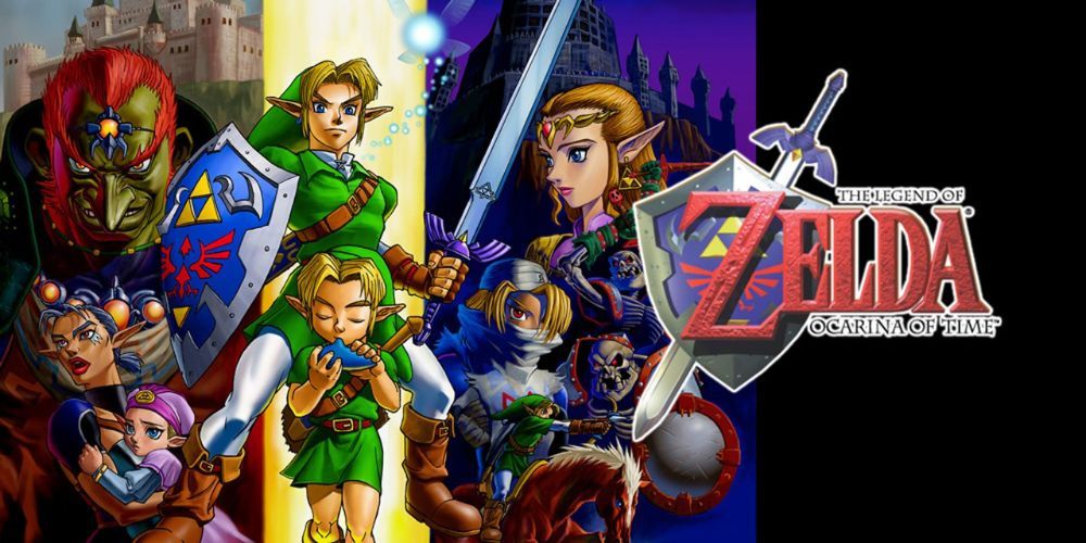 Official art of The Legend of Zelda: Ocarina of Time on the Nintendo eShop