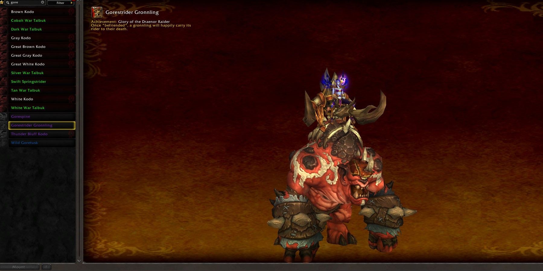 world of warcraft rarest mounts ranked 6