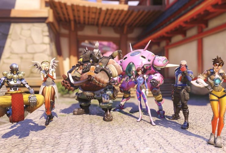 Overwatch 2's Overwatch Classic mode promotional image showing a lineup of classic heroes