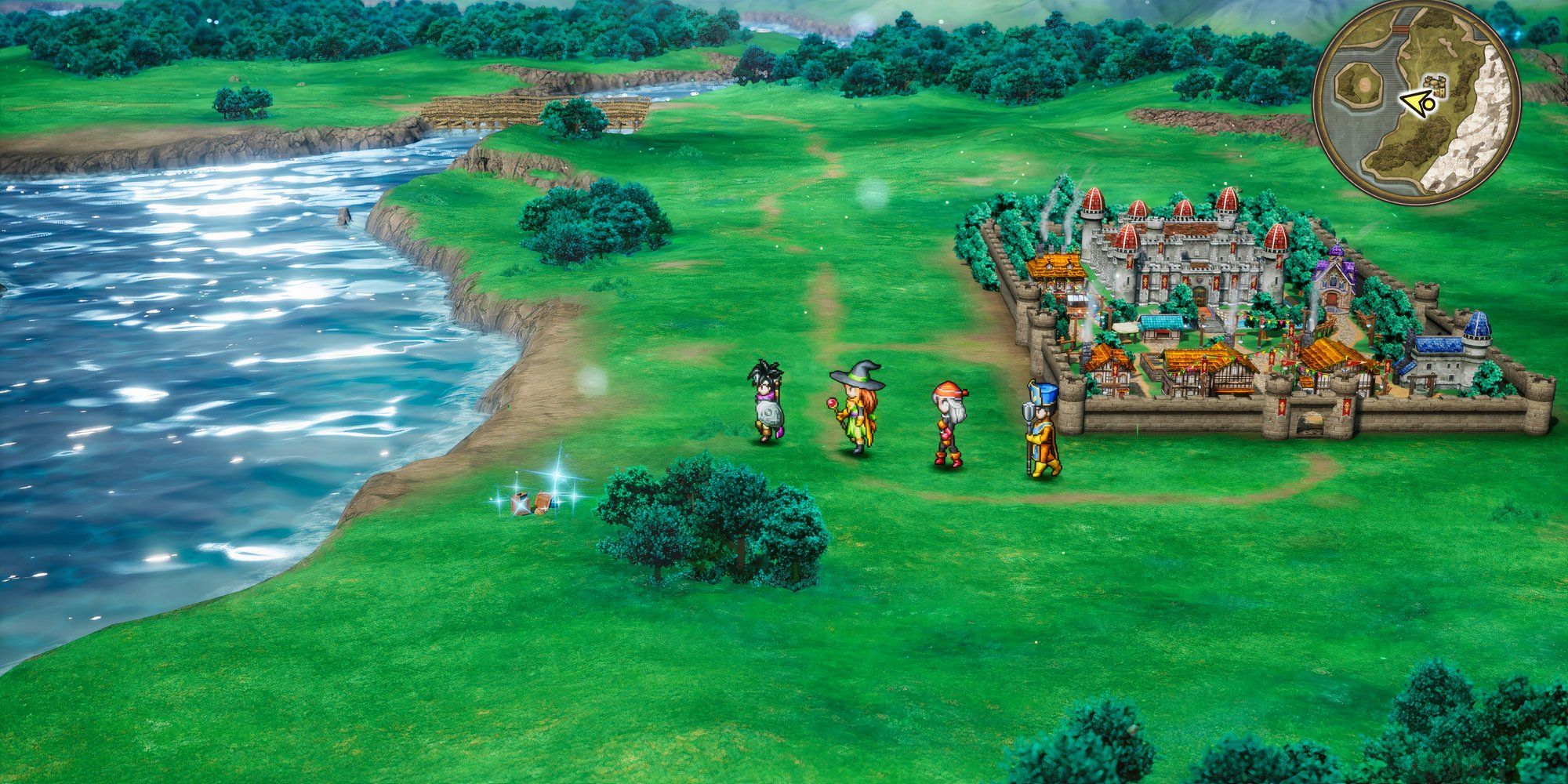 Exploring the world in Dragon Quest 3 HD-2D Remake