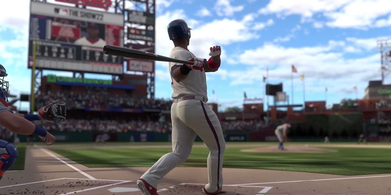 A screenshot showing gameplay in MLB The Show 22