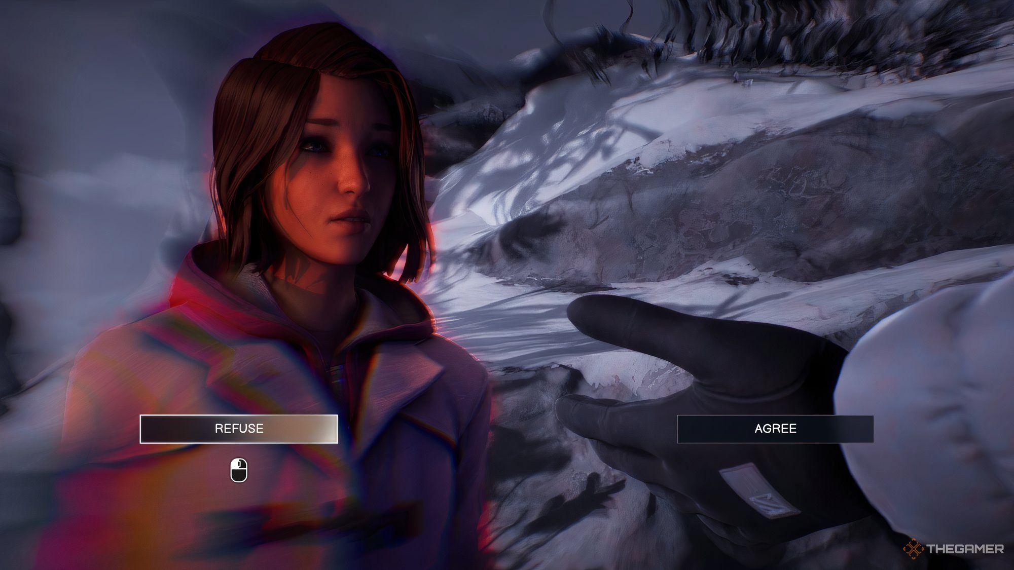 Safi Is Holding Her Hand Out To Max On The Overlook In Life Is Strange Double Exposure.