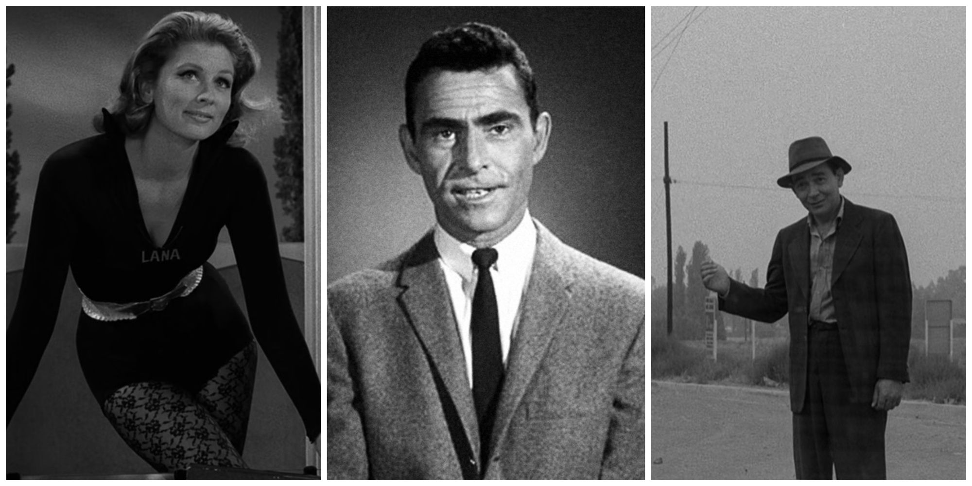 Split image showing screenshots from episodes of The Twilight Zone.