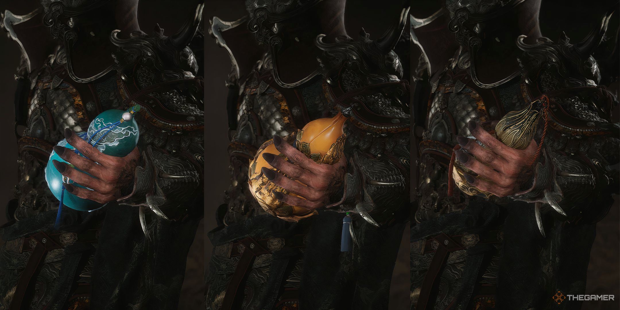 The Destined One equipping gourds in Black Myth: Wukong.