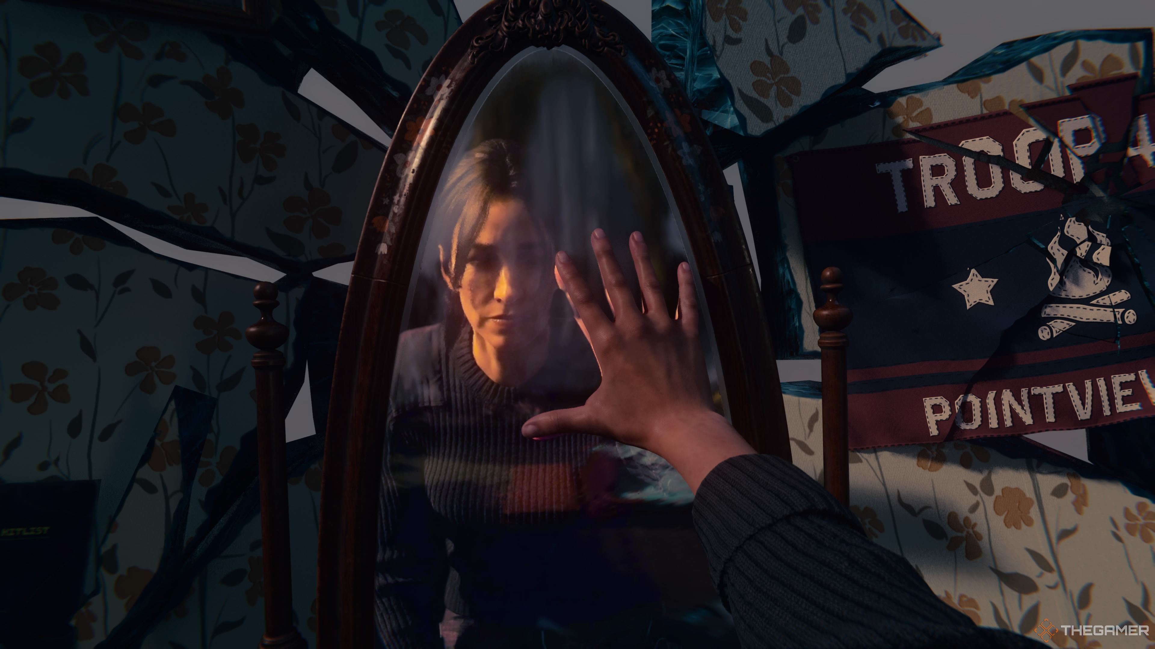 Jane Harrow looking into her childhood mirror in Call of Duty: Black Ops 6.