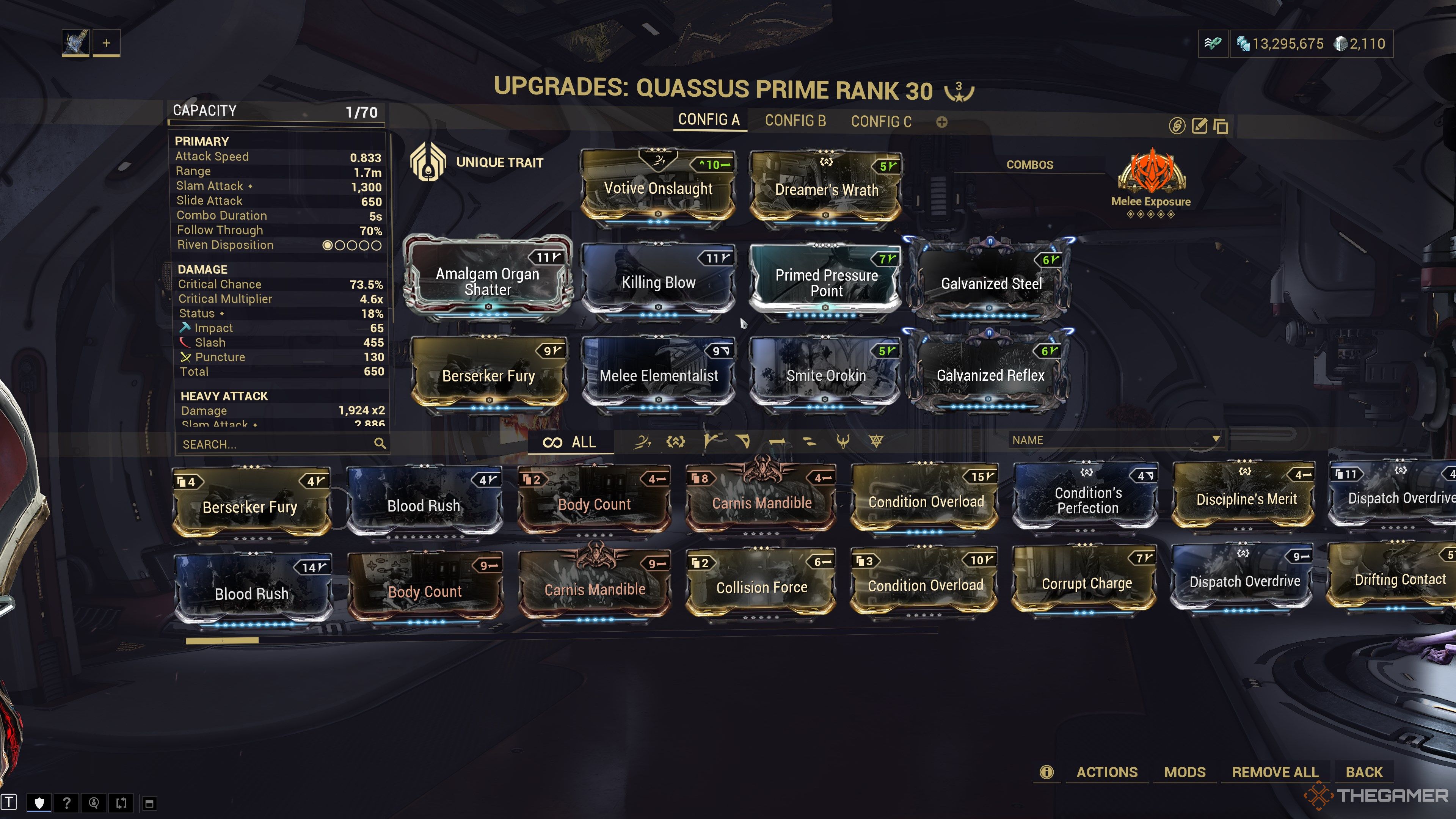 Warframe Quassus Endgame Build