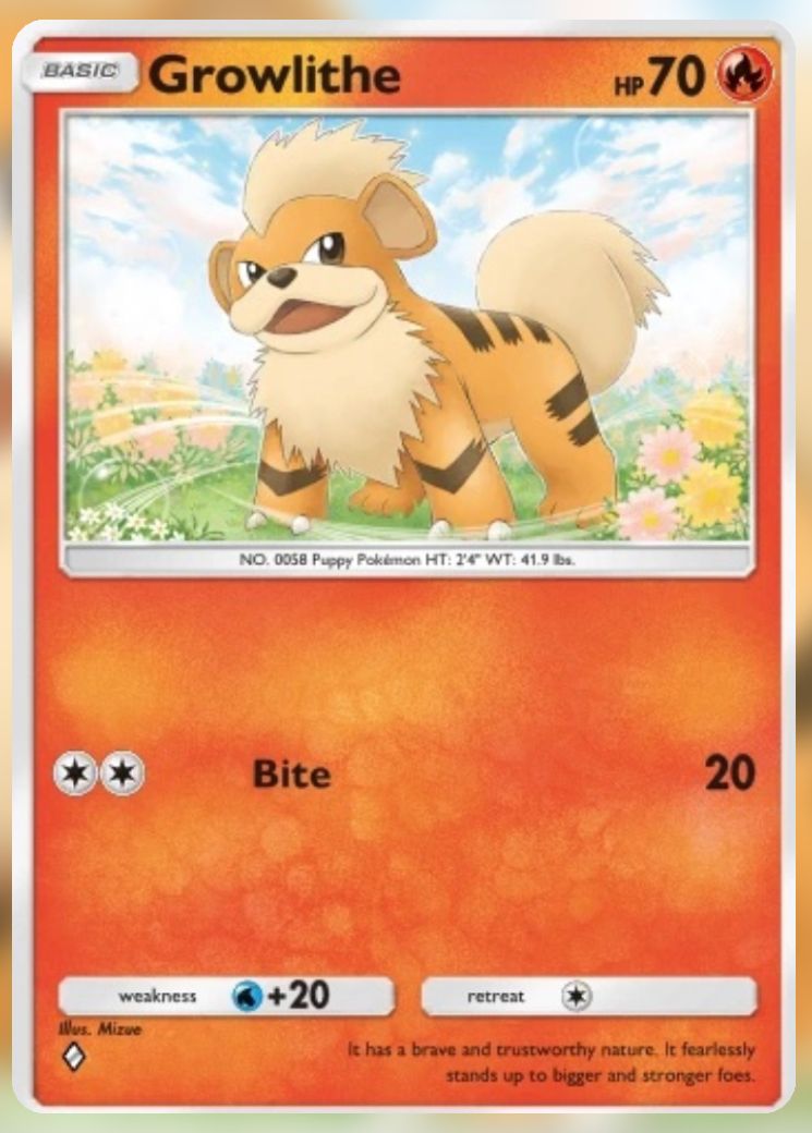 Pokemon Pocket Pikachu Genetic Apex Cards. Growlithe