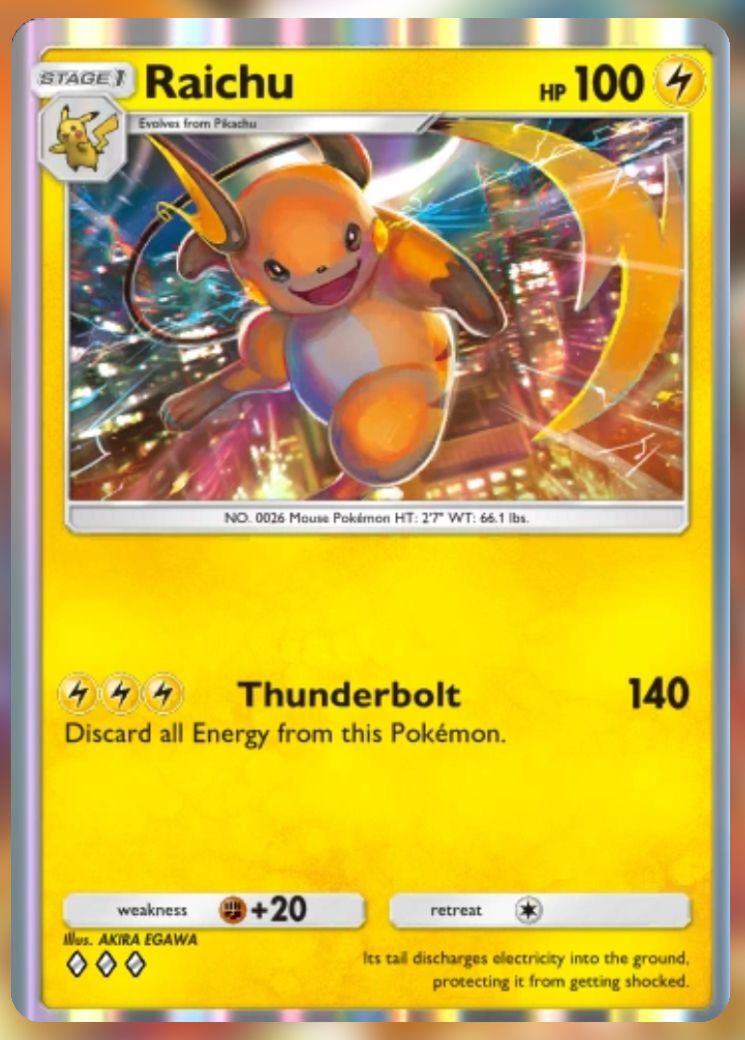 Pokemon Pocket Pikachu Genetic Apex Cards Raichu