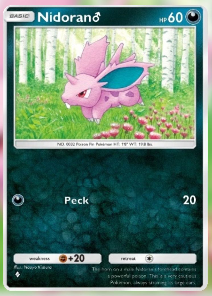 Pokemon Pocket Pikachu Genetic Apex Cards Nidoran M