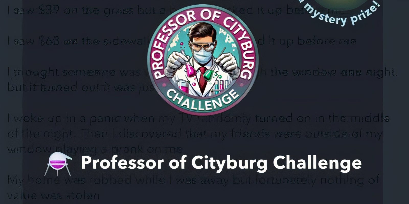 How To Complete The Professor Of Cityburg Challenge