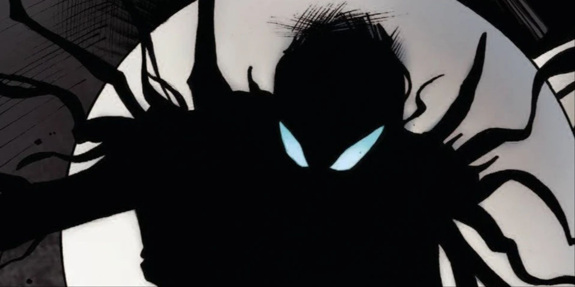 The symbiote Mister E from Marvel comics, a creature of living shadow.