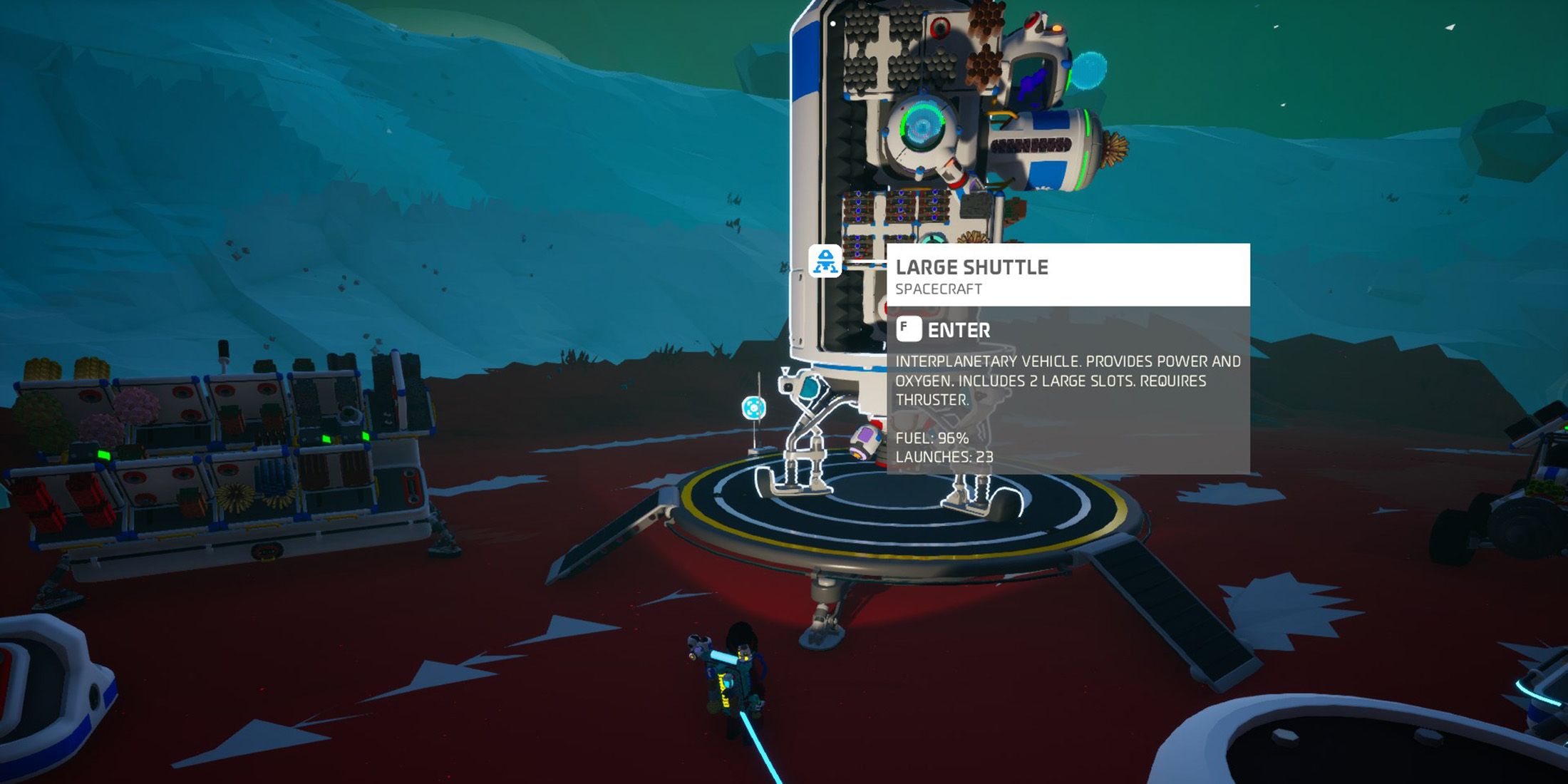 How to craft the large shuttle in astroneer