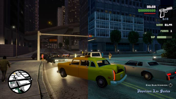 GTA San Andreas Definitive - lighting comparison 4