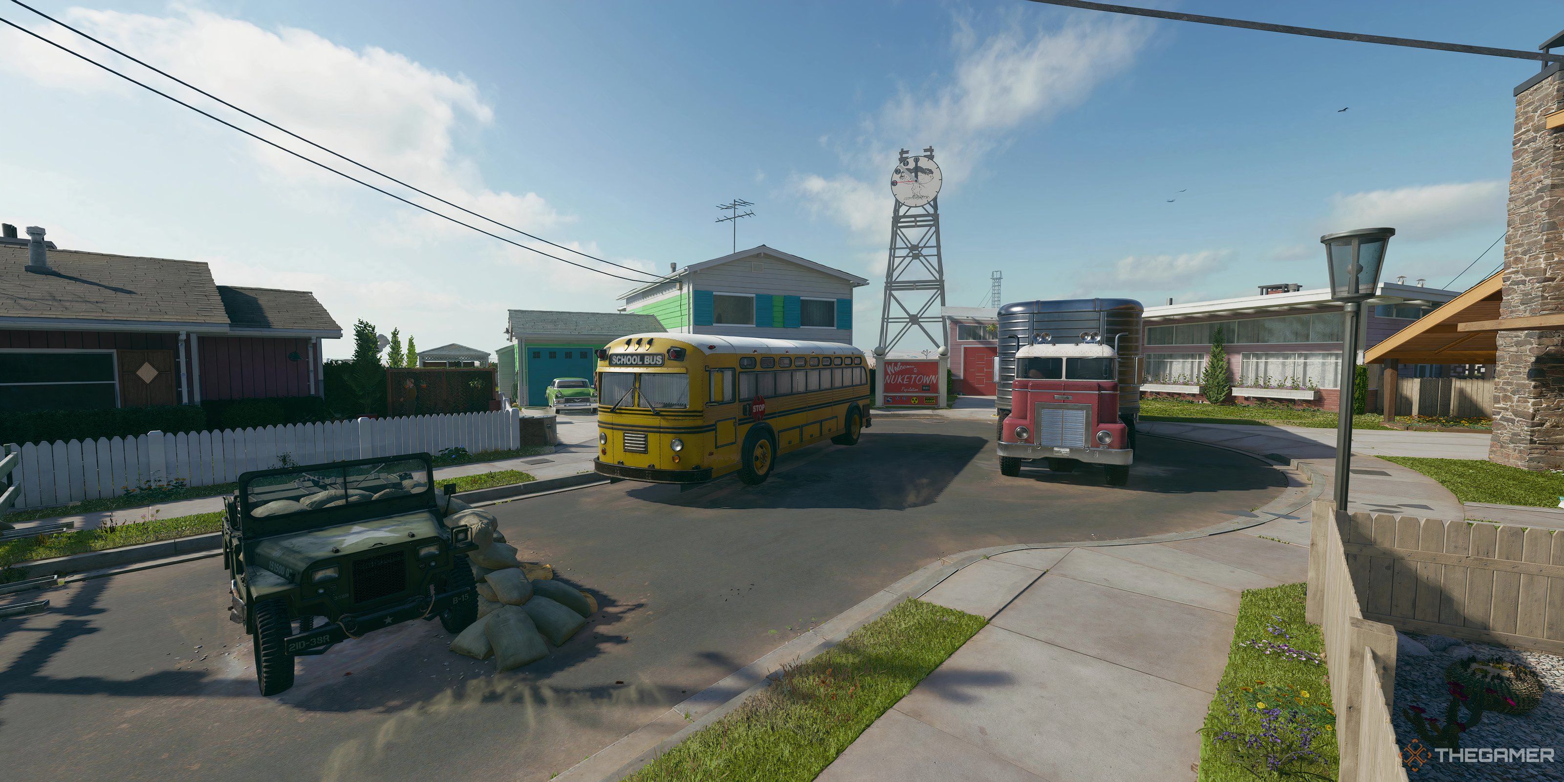 The Nuketown multiplayer map in Call of Duty: Black Ops 6.