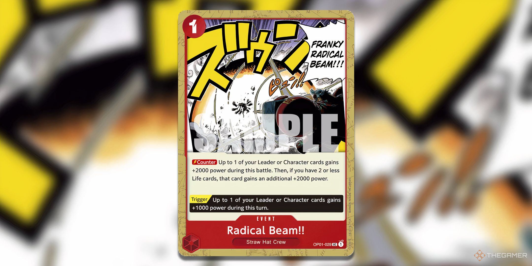 Radical Beam!! from OP-01 One Piece Card Game.