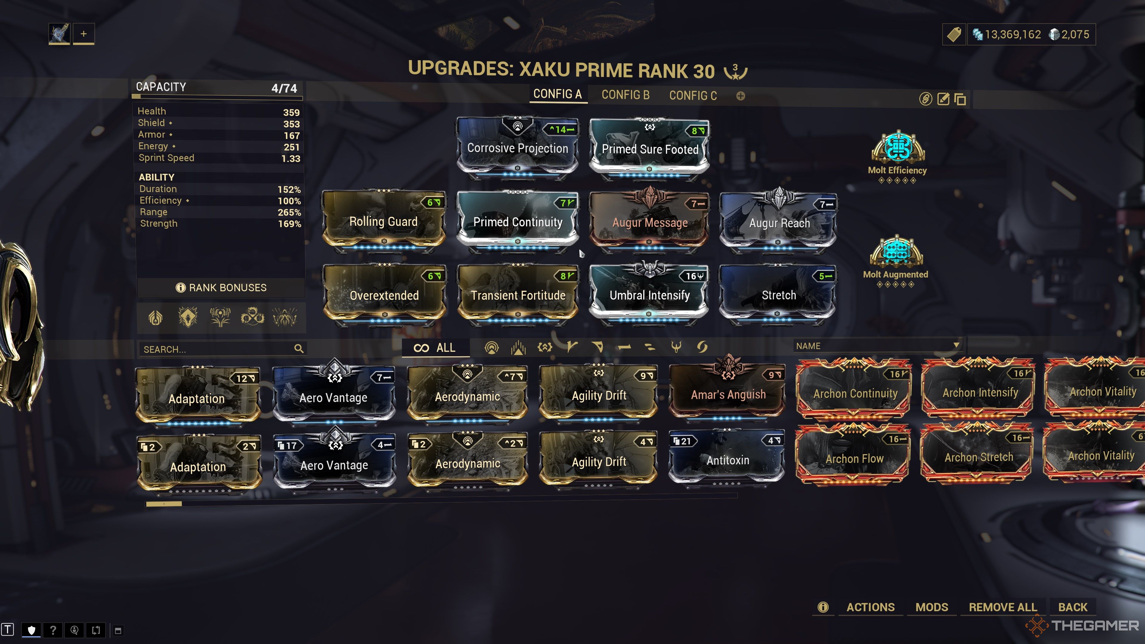 Warframe Xaku Prime Grasp Of Lohk Build