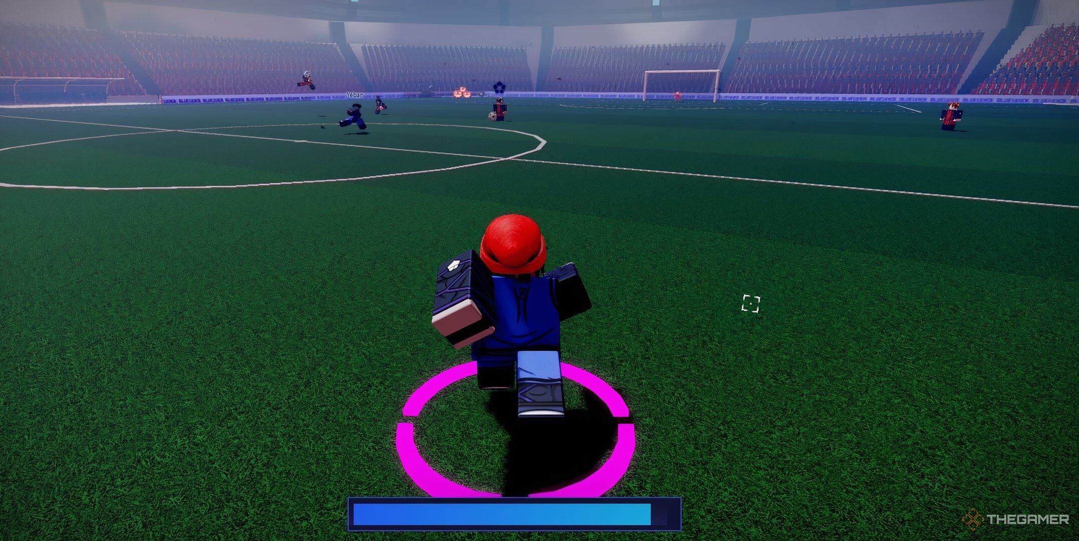 Roblox Skillful running on the field.