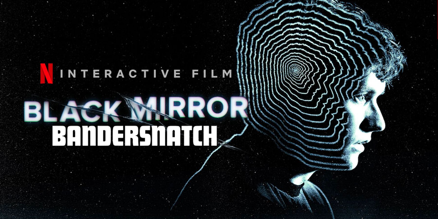 black mirror bandersnatch poster, netflix interactive film logo