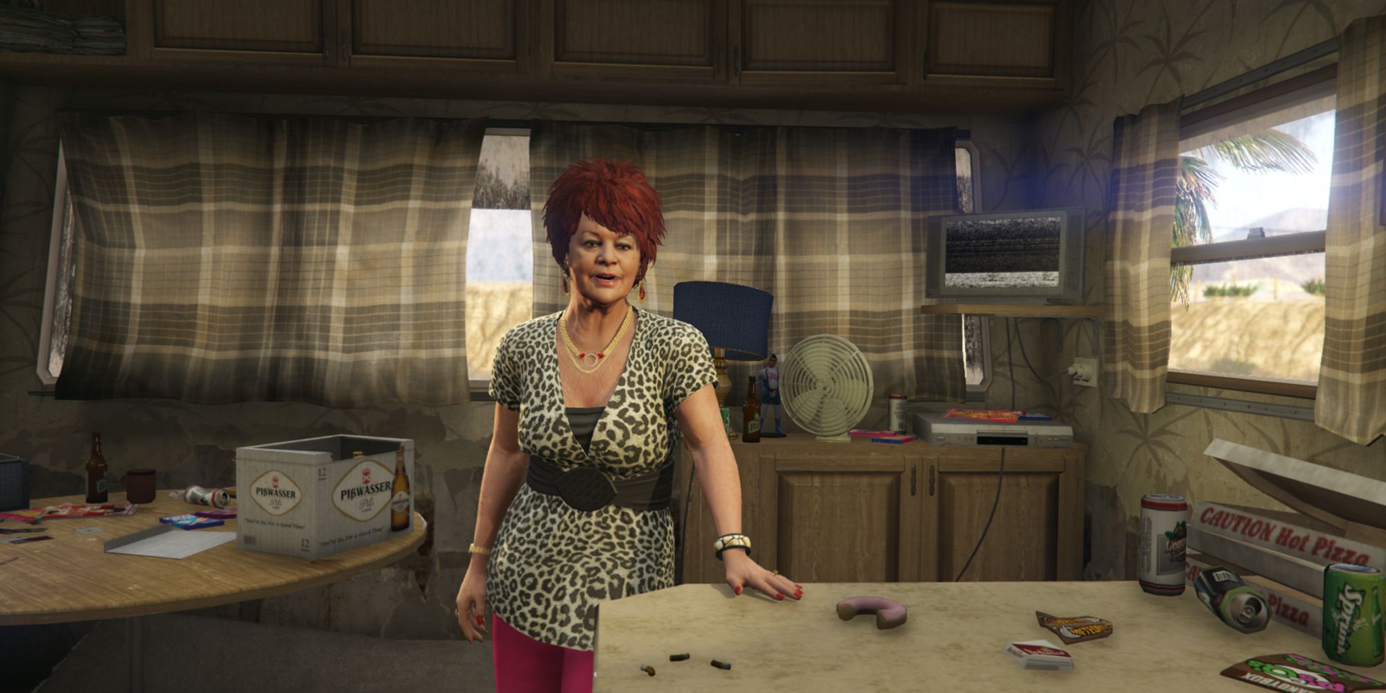 Meeting Mrs. Phillips in a Strangers and Freaks Mission in GTA V.